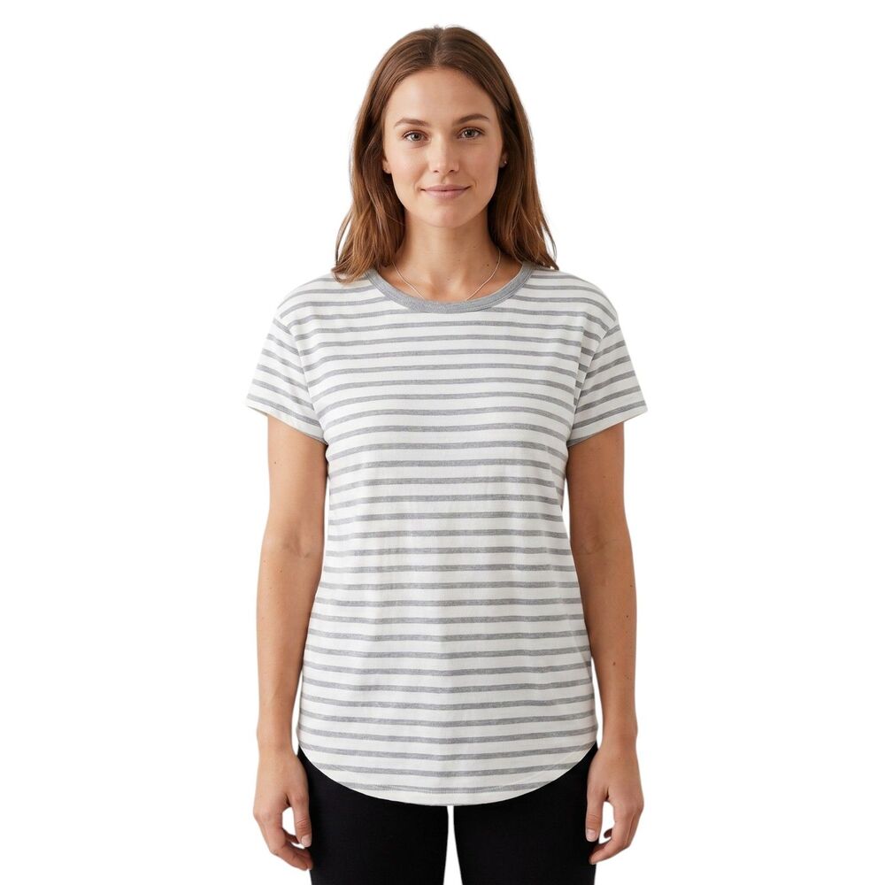 Green Envelope Los Angeles Striped Top Medium